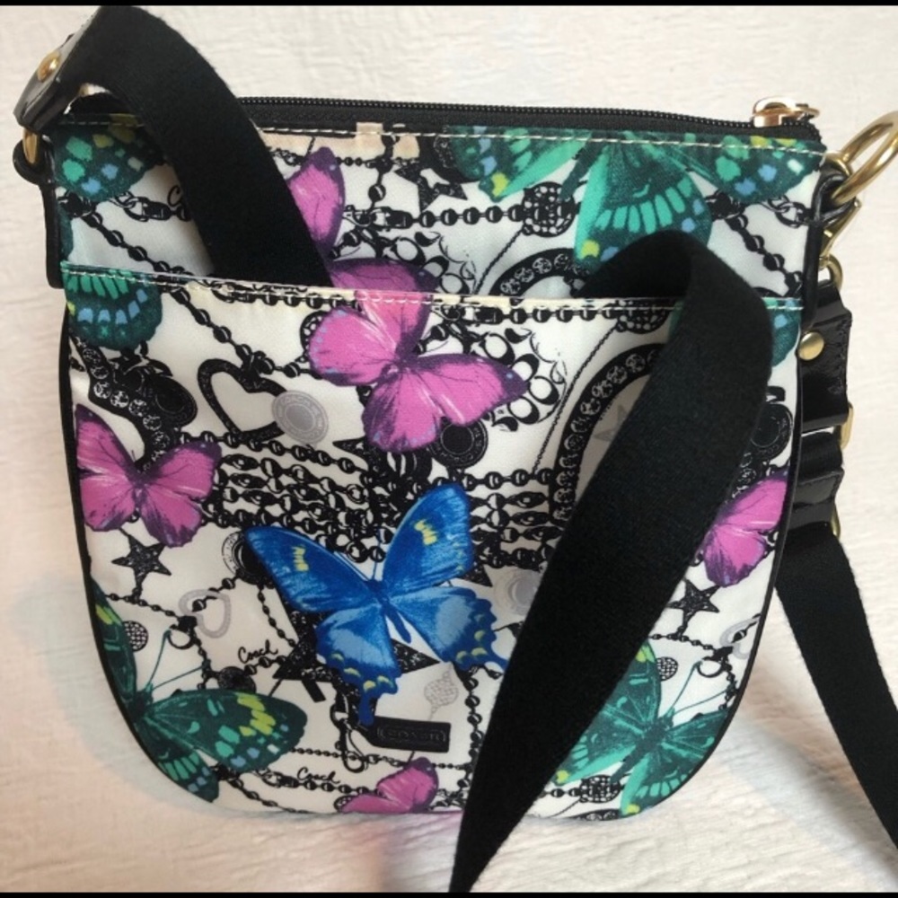 💙💕💜SOLD!!💜💕💚COACH PARKER BUTTERFLY CROSSBODY - Picture 7 of 8
